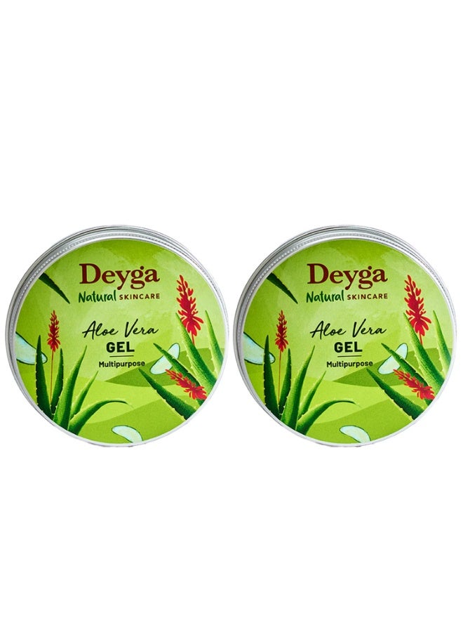 Deyga Aloe Vera Gel | Multipurpose Gel | Aloe Vera Gel for Skin, Face, and Hair | Suits All Skin Type | Men & Women (100g) Pack of 2 - Image 1
